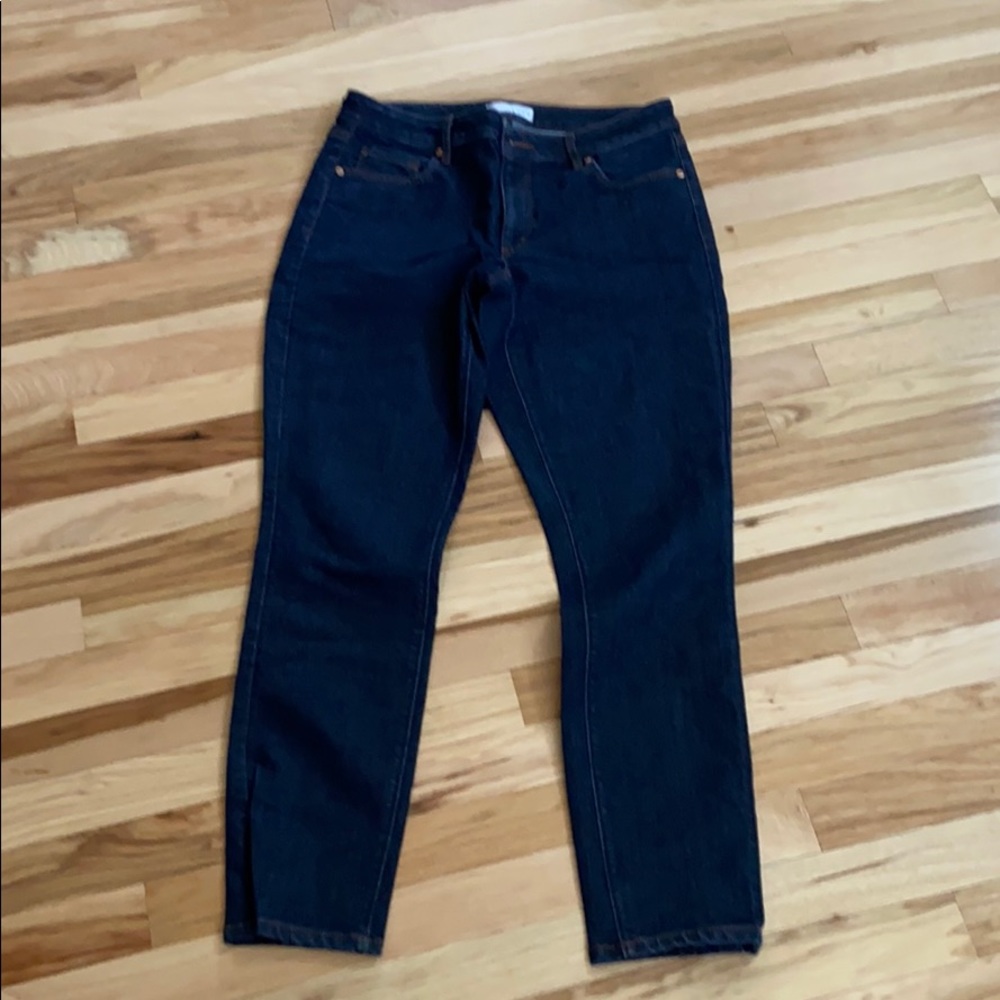 Loft Curvy Skinny size 8 dark wash jeans